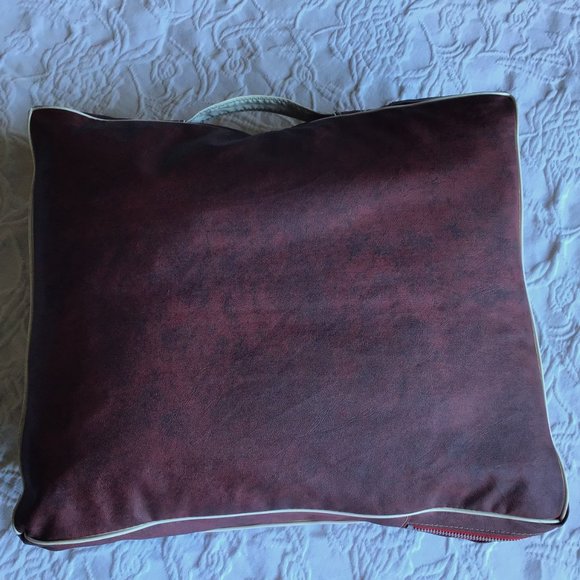 Eaton Haddon Hall Custom Wool Blanket / Travel Rug With Original Case Brown Tart - Picture 4 of 8